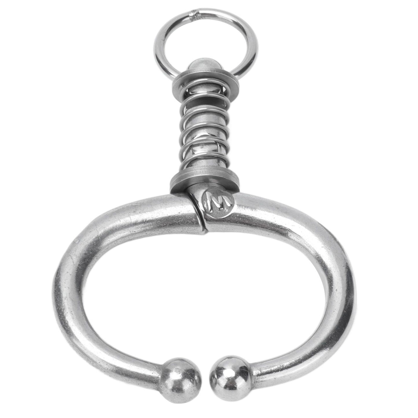 Cattle Nose Ring Stainless Steel Cattle Nose Clamp Bull Cow W Spring Nose Ring for FarmM