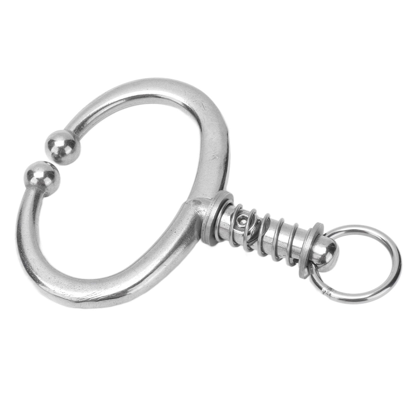 Cattle Nose Ring Stainless Steel Cattle Nose Clamp Bull Cow W Spring Nose Ring for FarmL