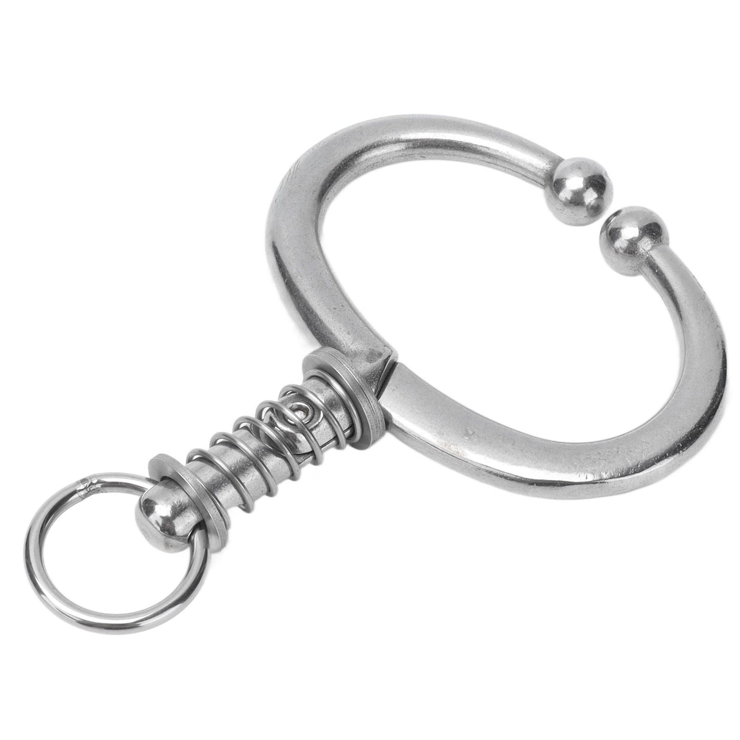 Cattle Nose Ring Stainless Steel Cattle Nose Clamp Bull Cow W Spring Nose Ring for FarmL