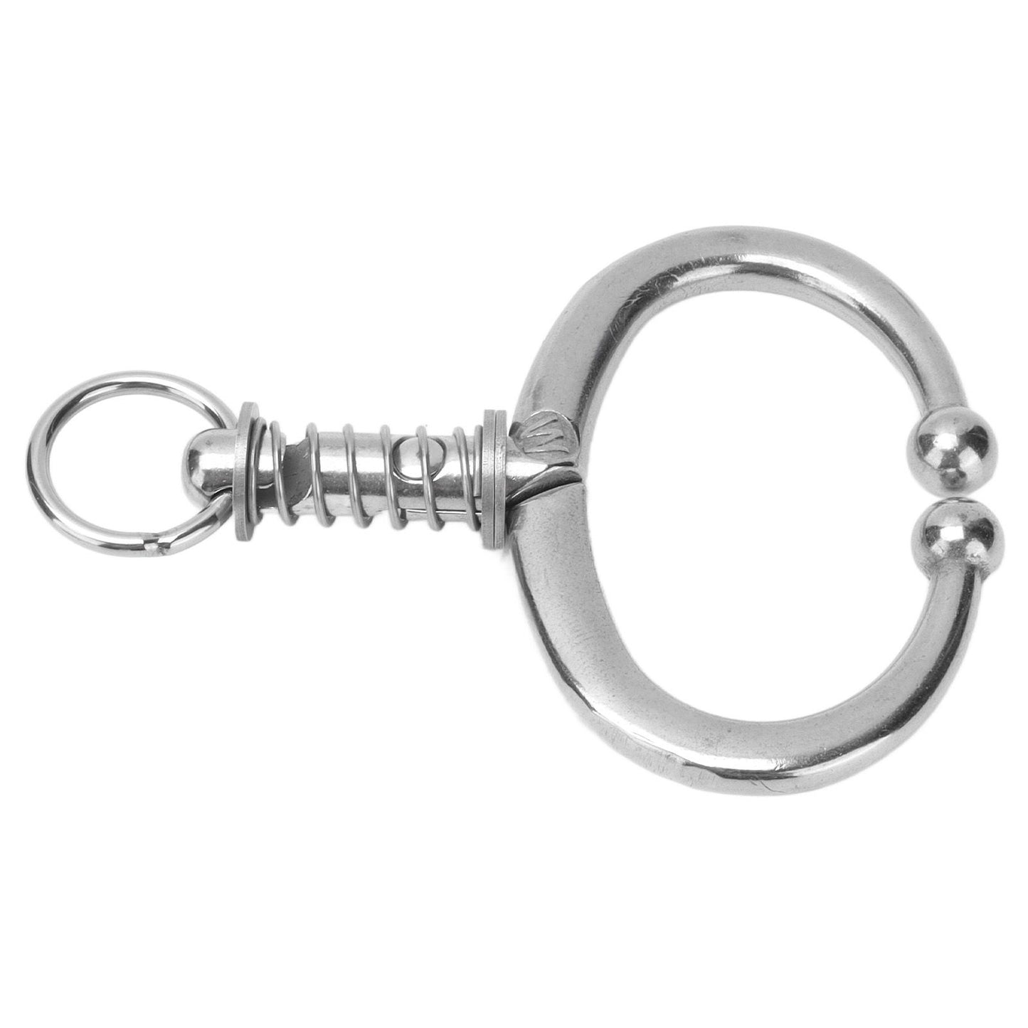 Cattle Nose Ring Stainless Steel Cattle Nose Clamp Bull Cow W Spring Nose Ring for FarmL