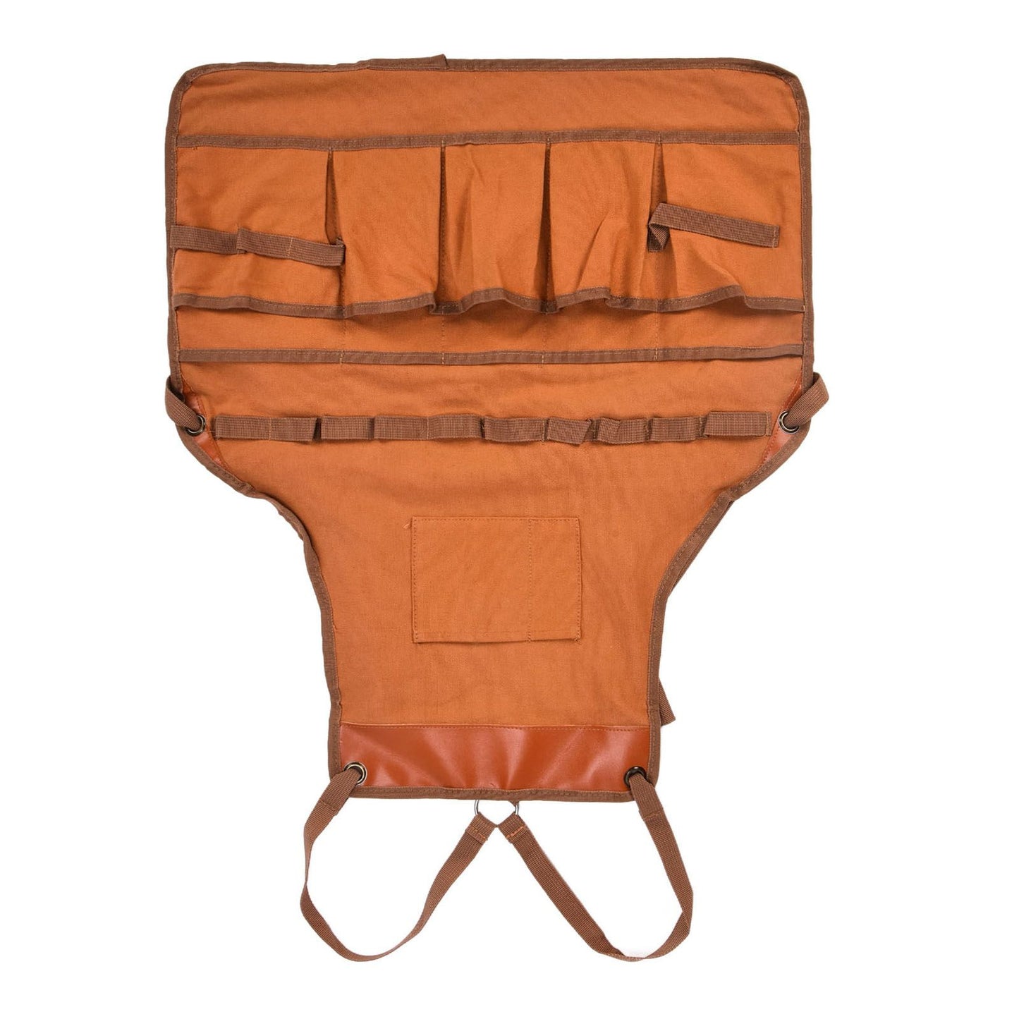 Outdoor Canvas Apron Multifunctional Woodworking Apron for Gardening Camping Barbecue