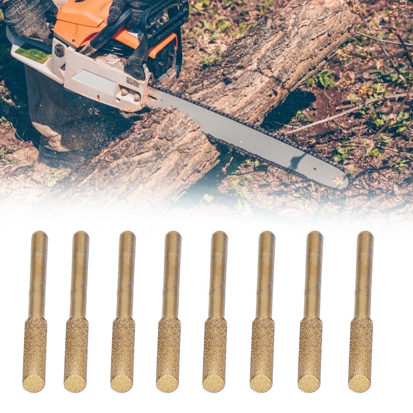 8Pcs Electric Saw Sharpener Easy Installation High Efficiency Metal Polishing Tools for Wood Mold4.8mm