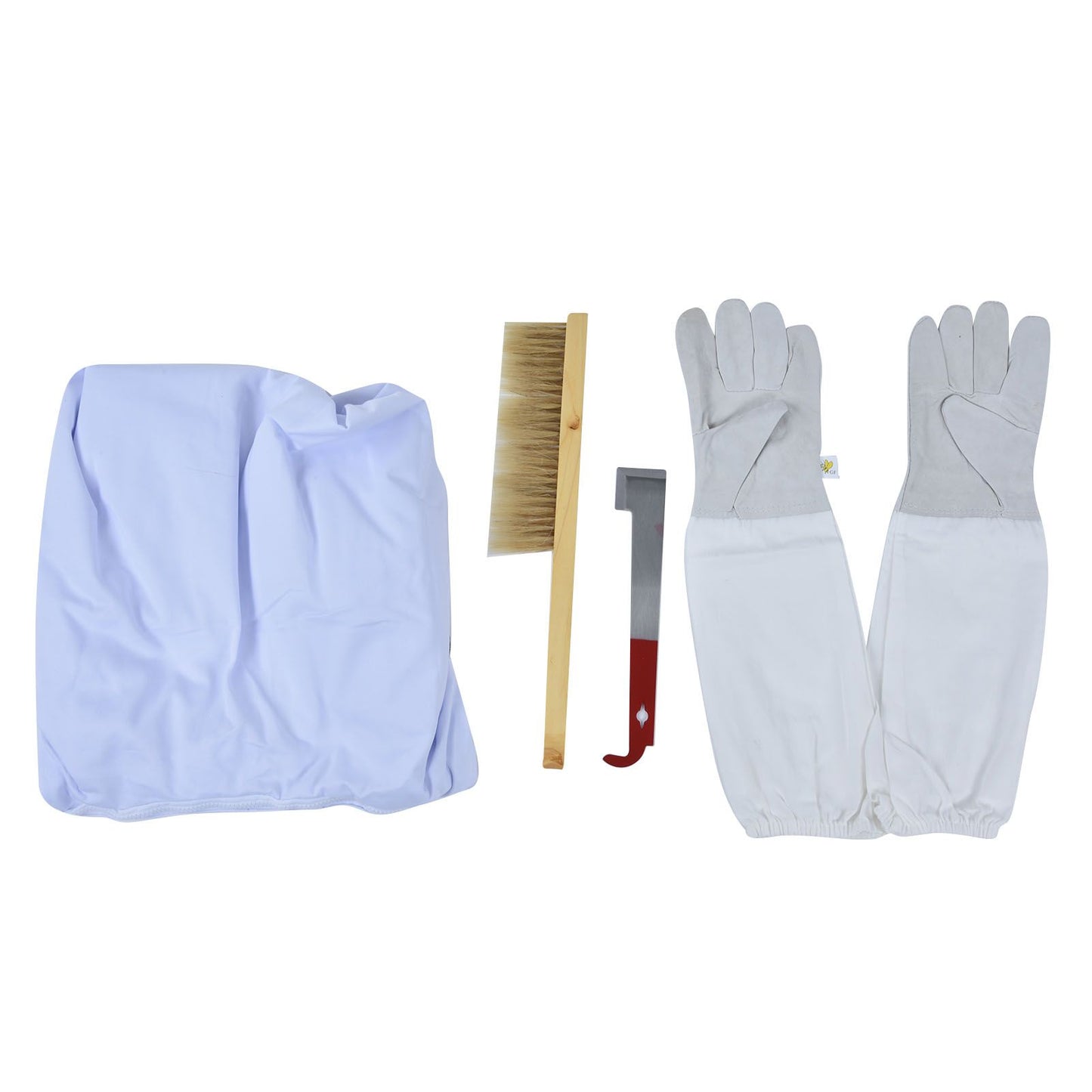Beekeeping Suit Set Protective Ventilated Beekeeping Jacket Gloves Scraper Bee Brush Tools Kit