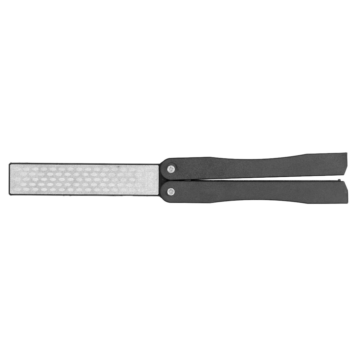 Knife Sharpener Double Sides Fan Shape Folding Mini Portable Whetstone for Outdoor Garden Farm Tools Sharpening