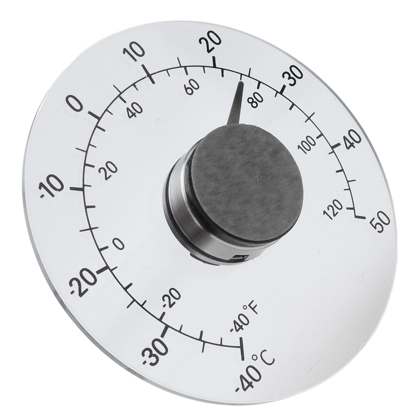 Outdoor Thermometer Adhesive Transparent Waterproof Door Window Temperature Meter for Farm Home