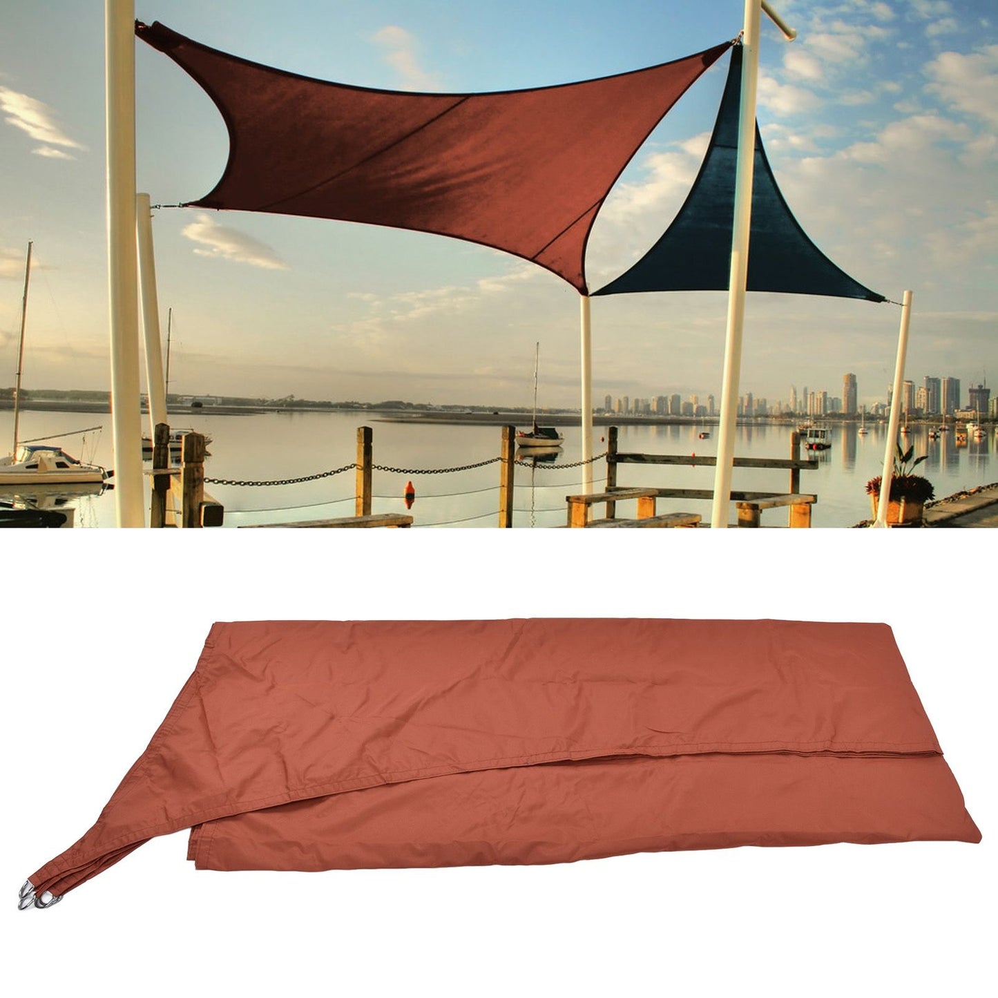 Sun Shade Sail Waterproof Pergola Canopy for Patio Garden Swimming Pool Rectangle 3x4meter