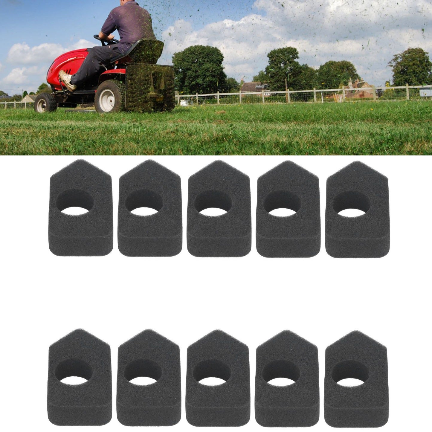 10PCS Air Filter Sponge Replacement Lawn Mower Part 698369 for Craftsman Classic Sprint Engine