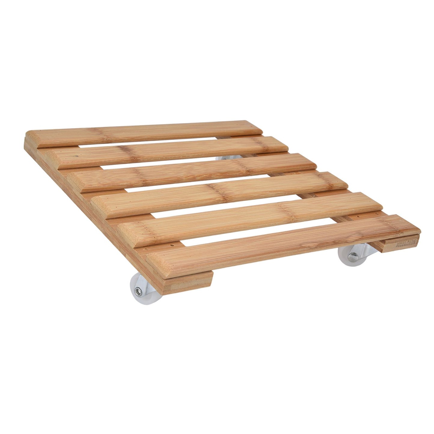 Plant Roller Base Stand Square with 360° Removable Caster Wheel for Flower Pot 25x25cm S