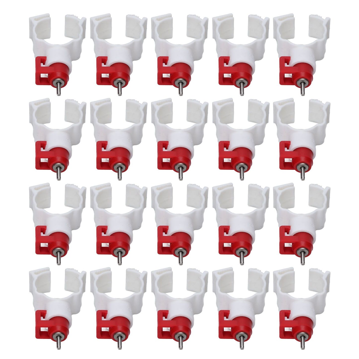 20pcs Chicken Waterer Nipples Multipurpose Chicken Nipple Feeder for Poultry Chicken Duck Bird