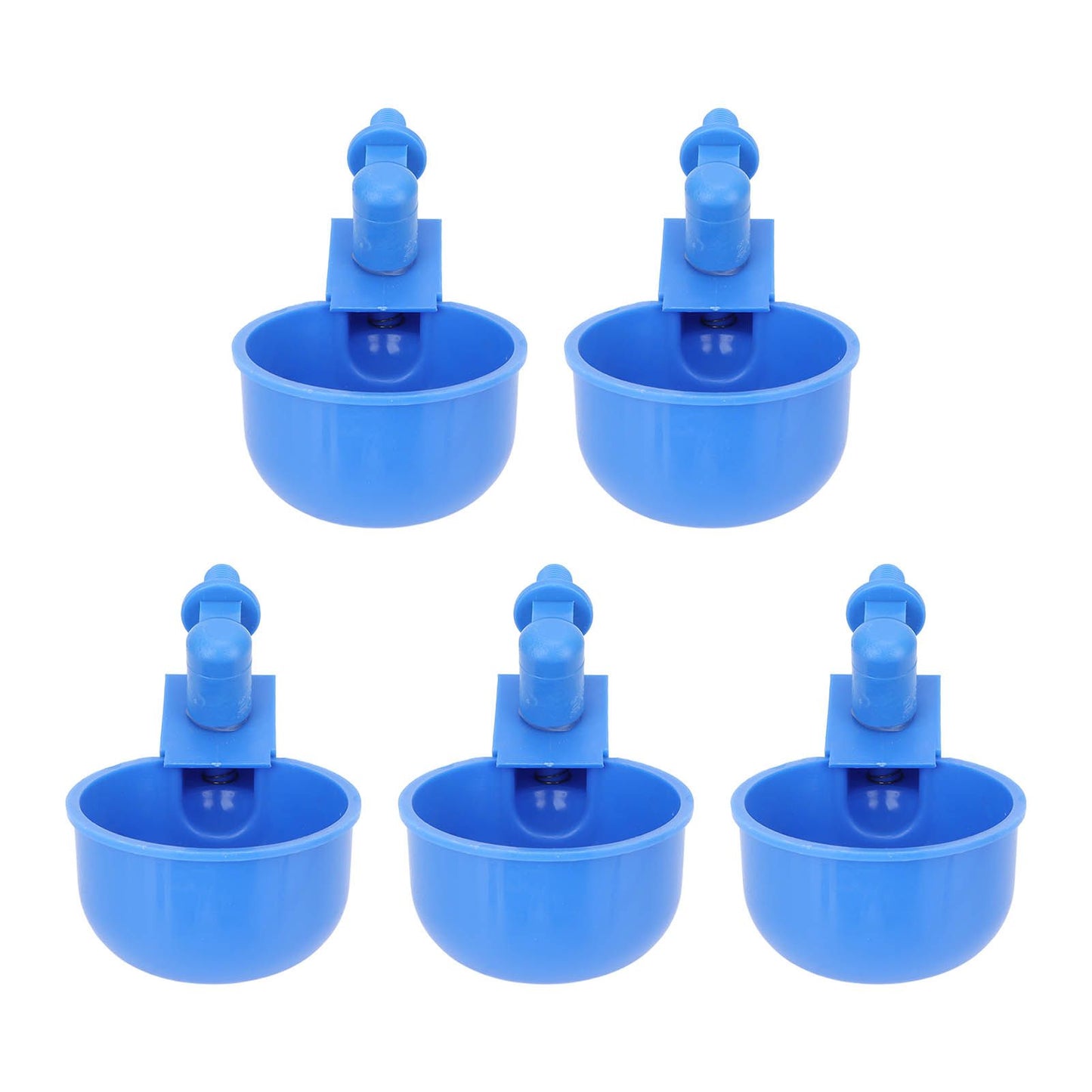 5Pcs Automatic Chicken Water Cups PP Plastic Poultry Waterer Kit for Pigeons G1/8 Male Thread