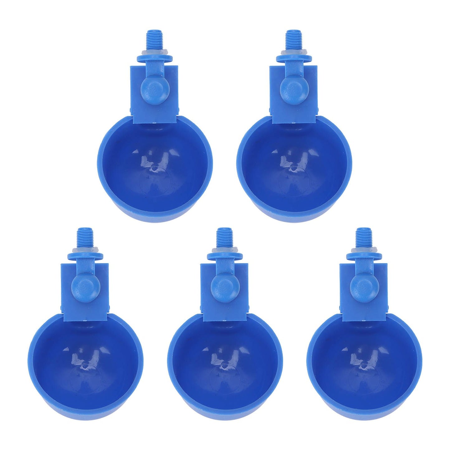5Pcs Automatic Chicken Water Cups PP Plastic Poultry Waterer Kit for Pigeons G1/8 Male Thread