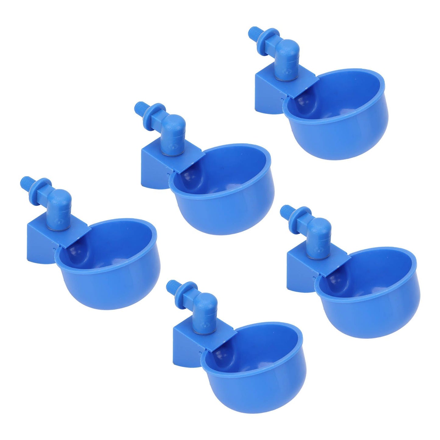 5Pcs Automatic Chicken Water Cups PP Plastic Poultry Waterer Kit for Pigeons G1/8 Male Thread