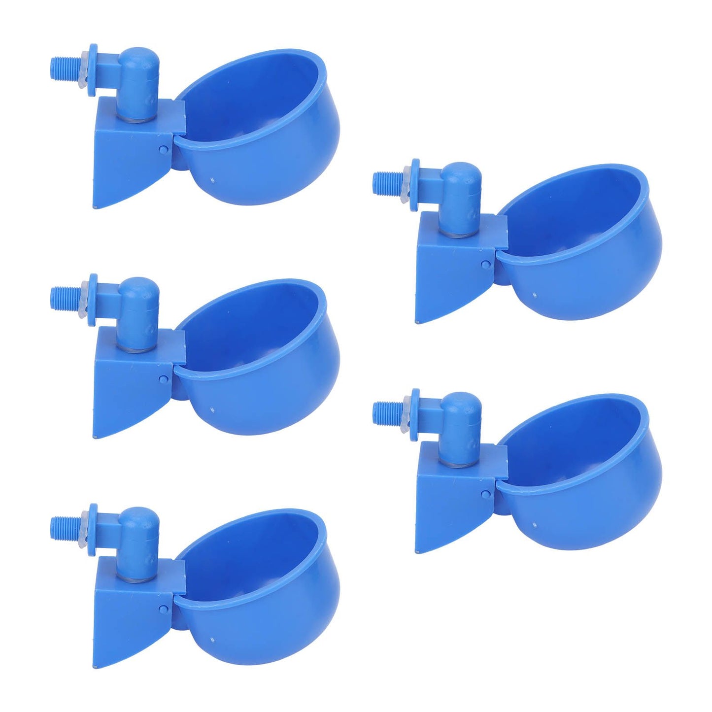 5Pcs Automatic Chicken Water Cups PP Plastic Poultry Waterer Kit for Pigeons G1/8 Male Thread