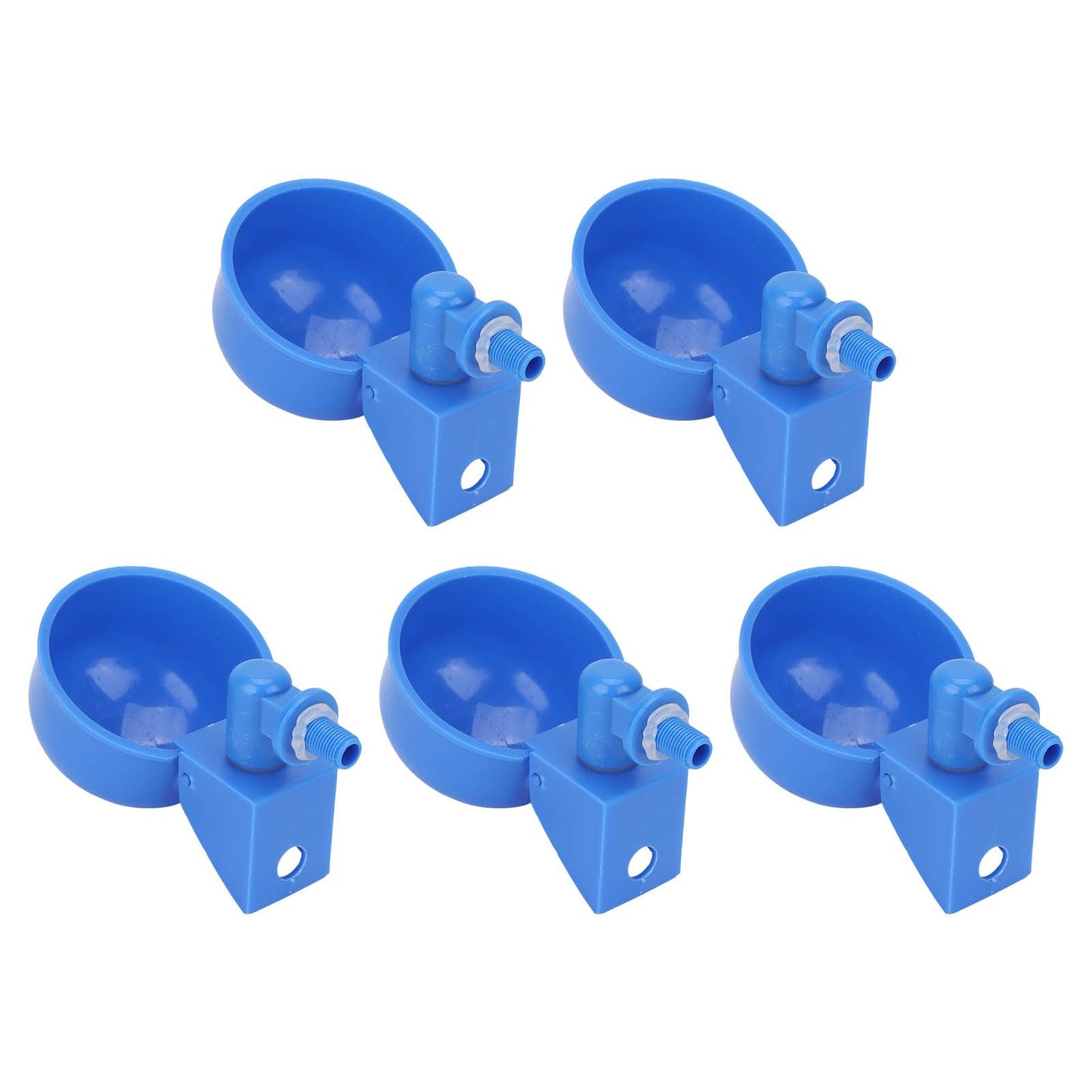 5Pcs Automatic Chicken Water Cups PP Plastic Poultry Waterer Kit for Pigeons G1/8 Male Thread