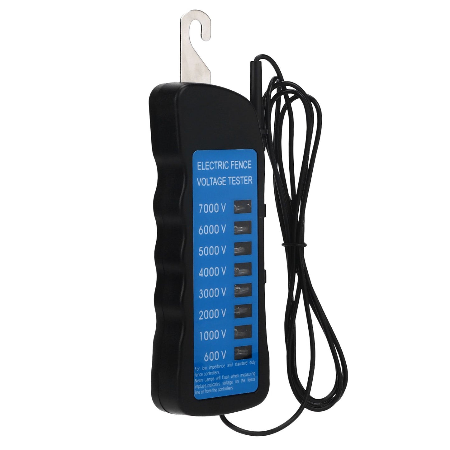 Electric Fence Tester Multi Light Voltage Detection Portable for Farm Supply Fencing ABS 7000V