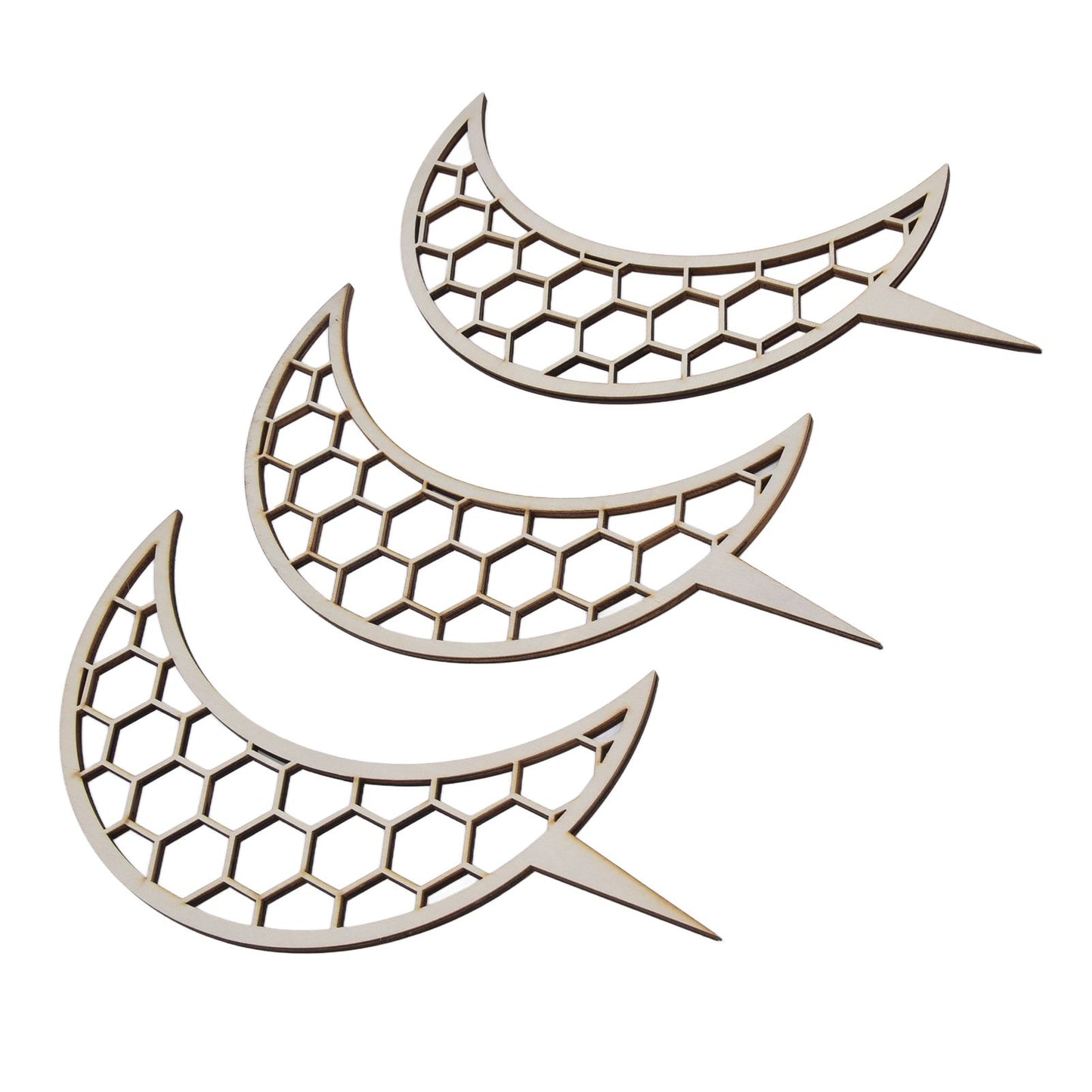 3 Pcs Vines Climbing Support Unique Design Composite Wood 30cm Flower Climbing Rack for Plant Modeling Moon Style