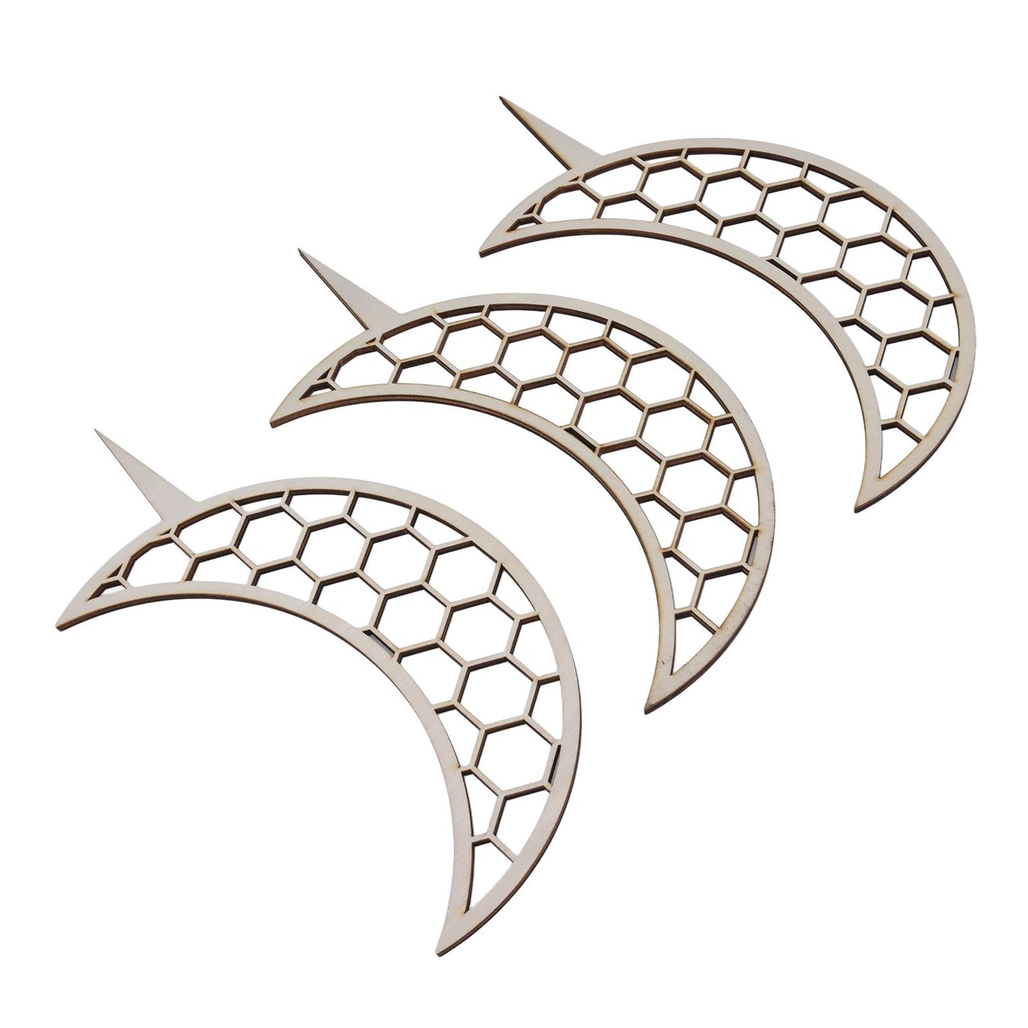 3 Pcs Vines Climbing Support Unique Design Composite Wood 30cm Flower Climbing Rack for Plant Modeling Moon Style