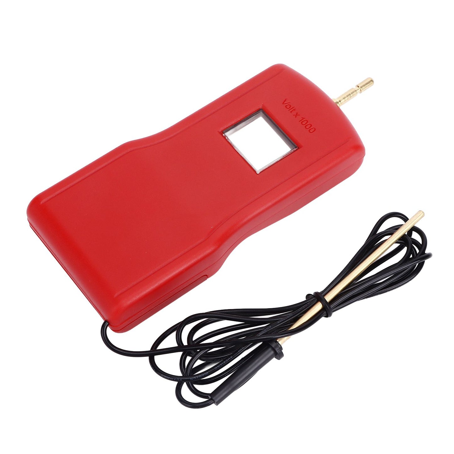 15KV LCD Electric Fence Voltage Tester Portable Electric Fence Digital Voltmeter for Farm Garden MLD‑004BR Red Red