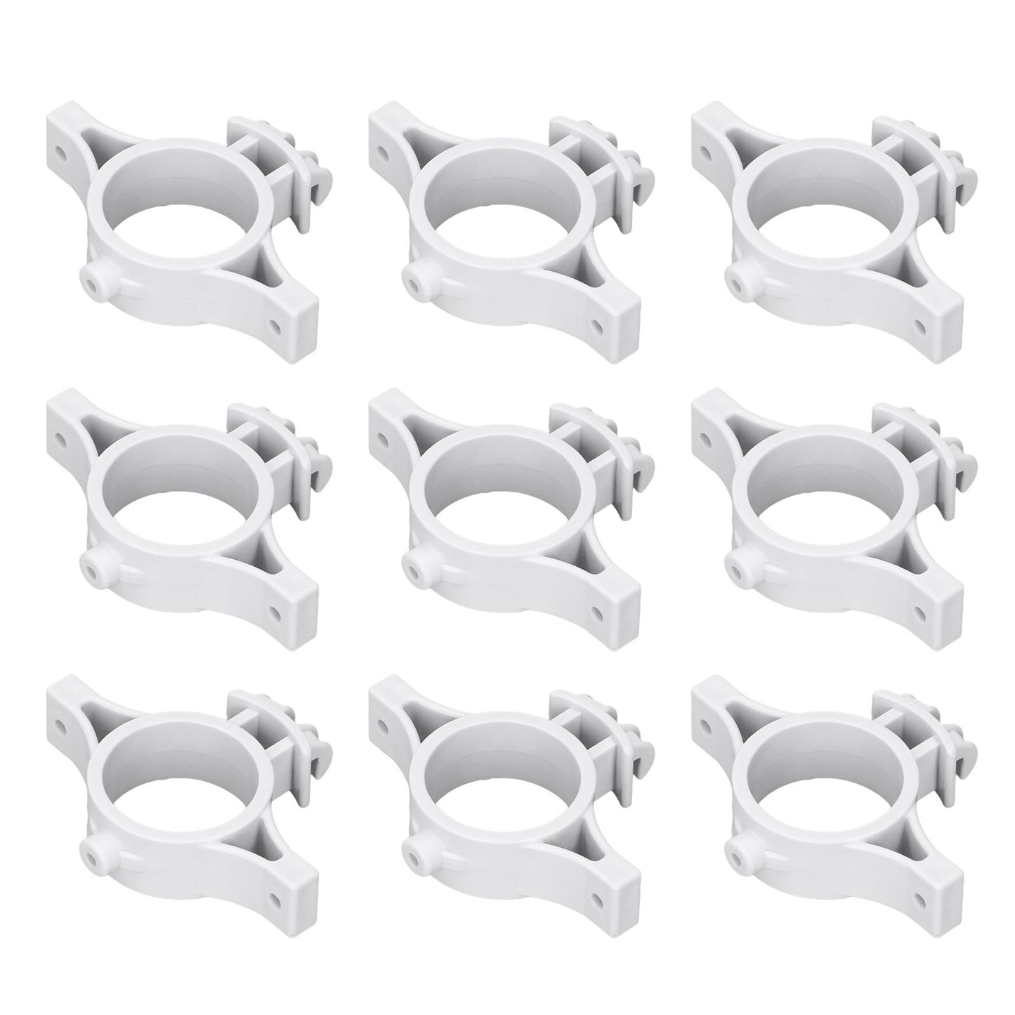 50pcs Electric Fence Insulators Pulse Electric Fence Terminal Rod Insulators with 3.2cm Hole for Farm Gray
