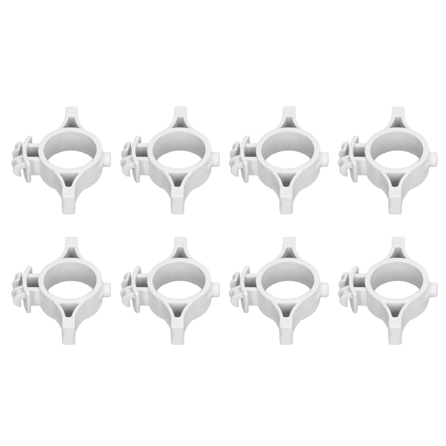 50pcs Electric Fence Insulators Pulse Electric Fence Terminal Rod Insulators with 3.2cm Hole for Farm Gray