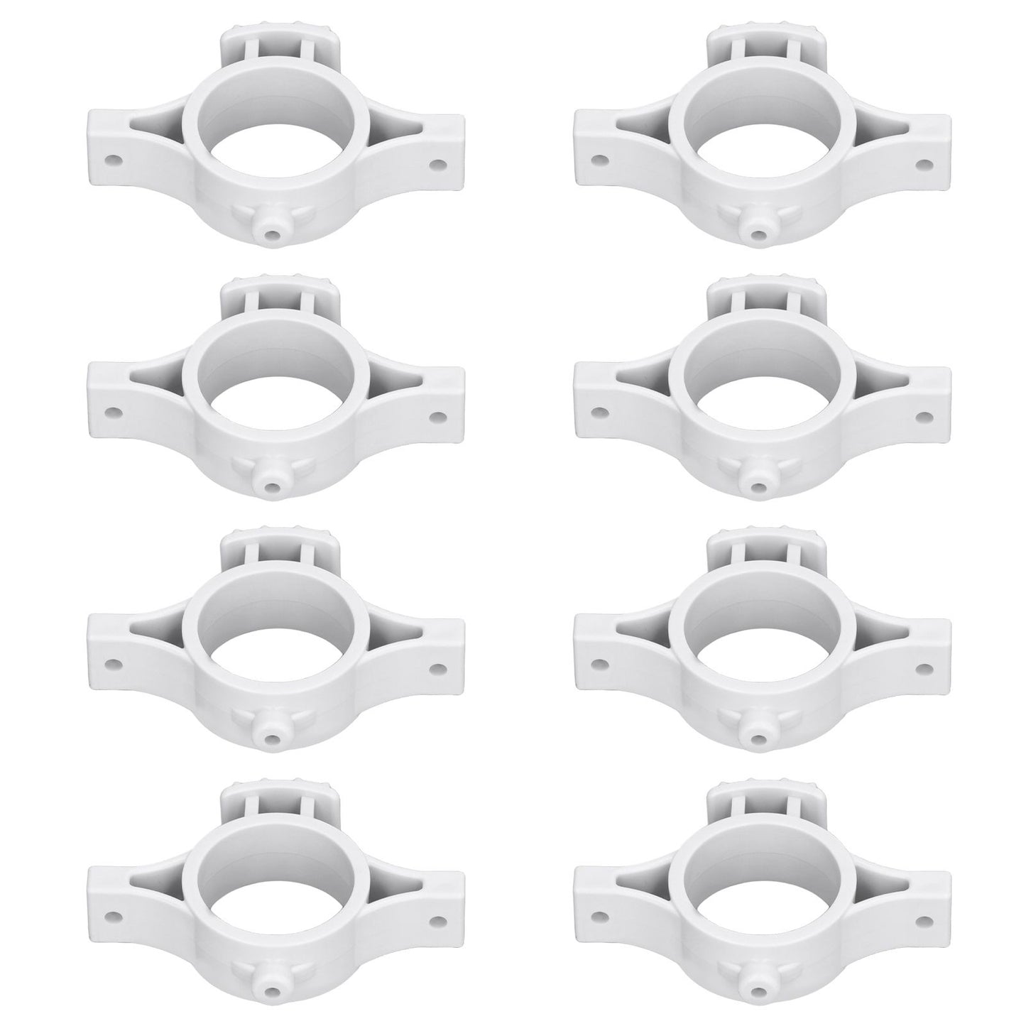 50pcs Electric Fence Insulators Pulse Electric Fence Terminal Rod Insulators with 3.2cm Hole for Farm Gray