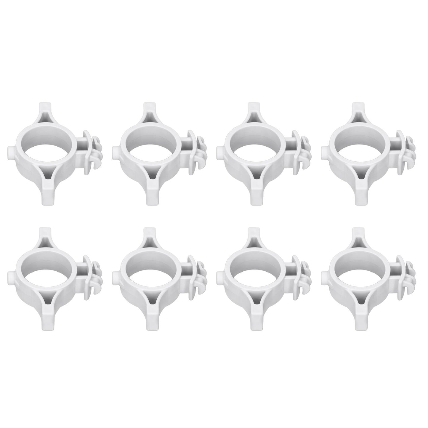 50pcs Electric Fence Insulators Pulse Electric Fence Terminal Rod Insulators with 3.2cm Hole for Farm Gray