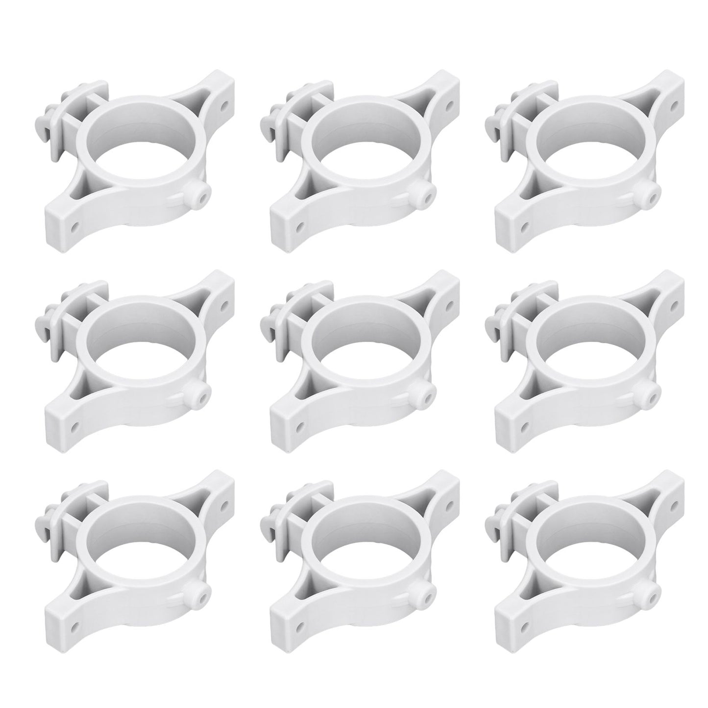 50pcs Electric Fence Insulators Pulse Electric Fence Terminal Rod Insulators with 3.2cm Hole for Farm Gray
