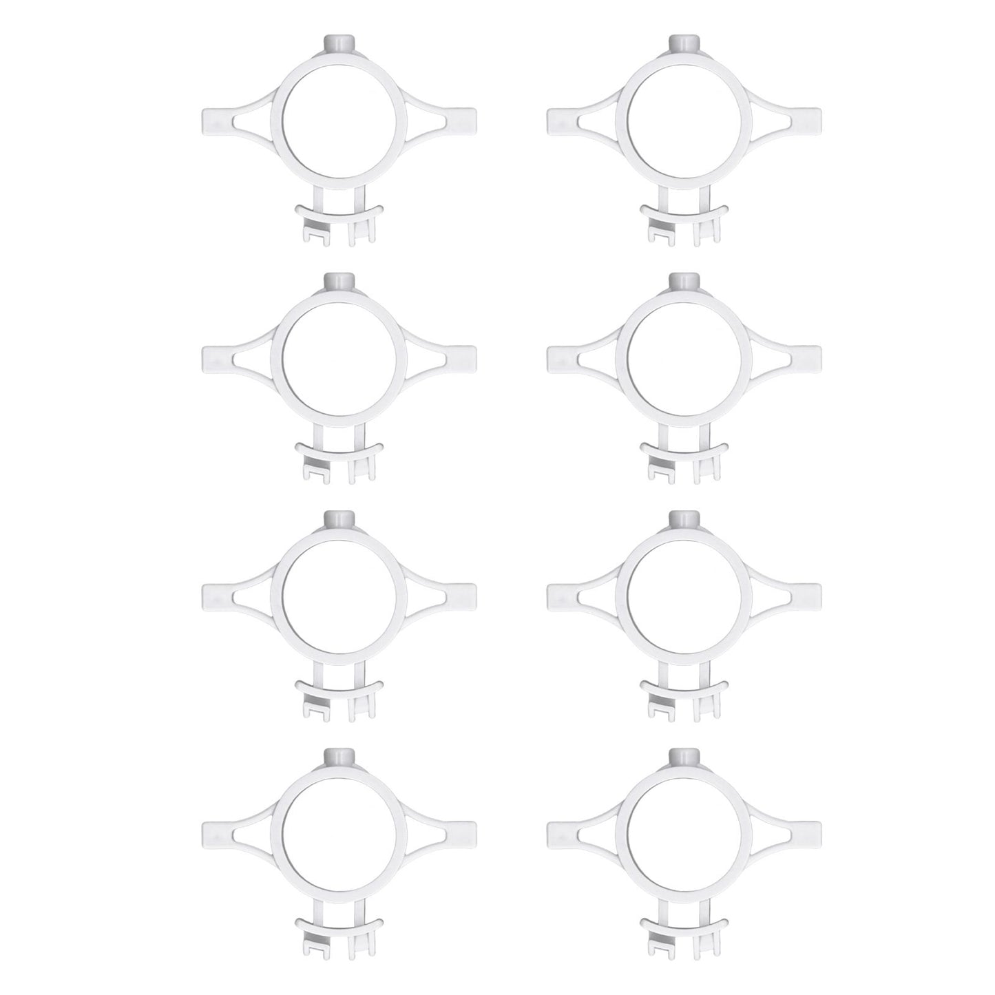 50pcs Electric Fence Insulators Pulse Electric Fence Terminal Rod Insulators with 3.2cm Hole for Farm Gray