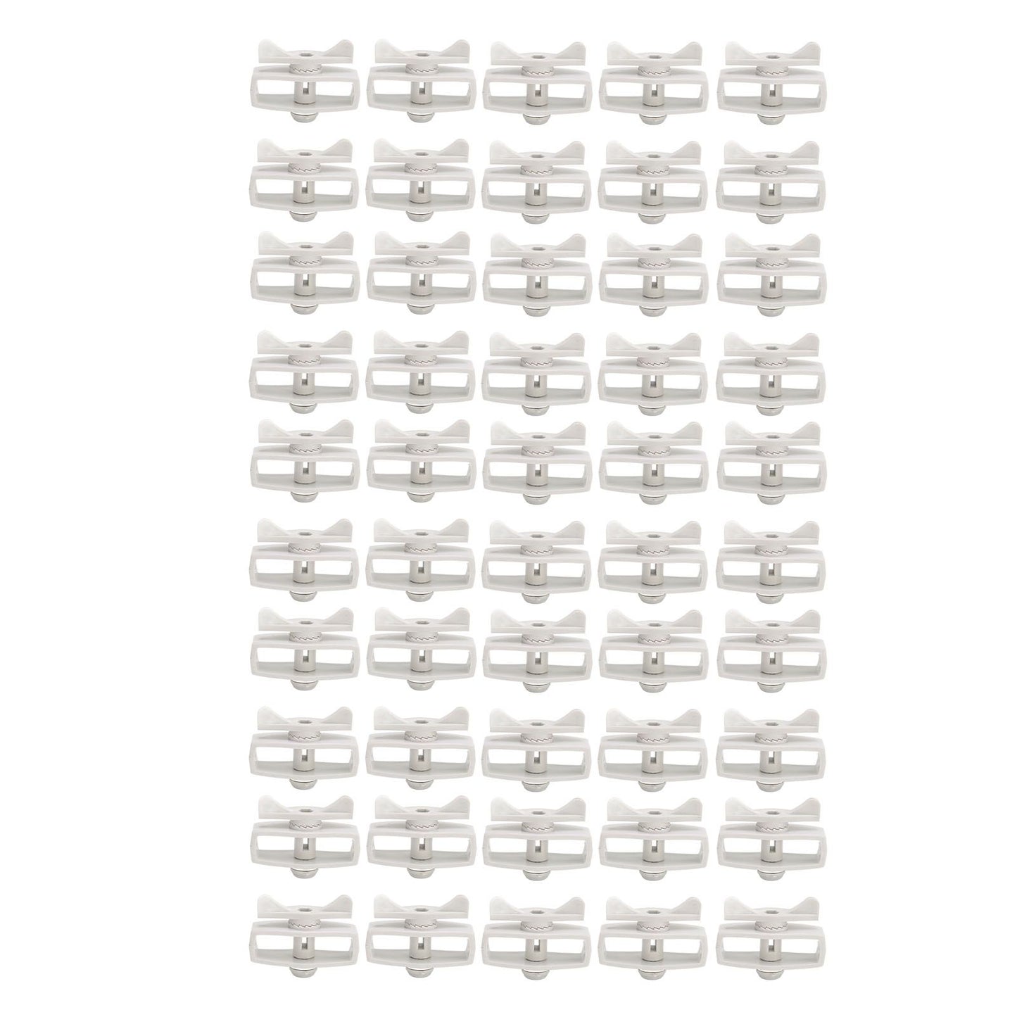 50Pcs Electric Fence Wire Tightener Portable Garden Electronic Fence Alloy Wire Tensioner Gray