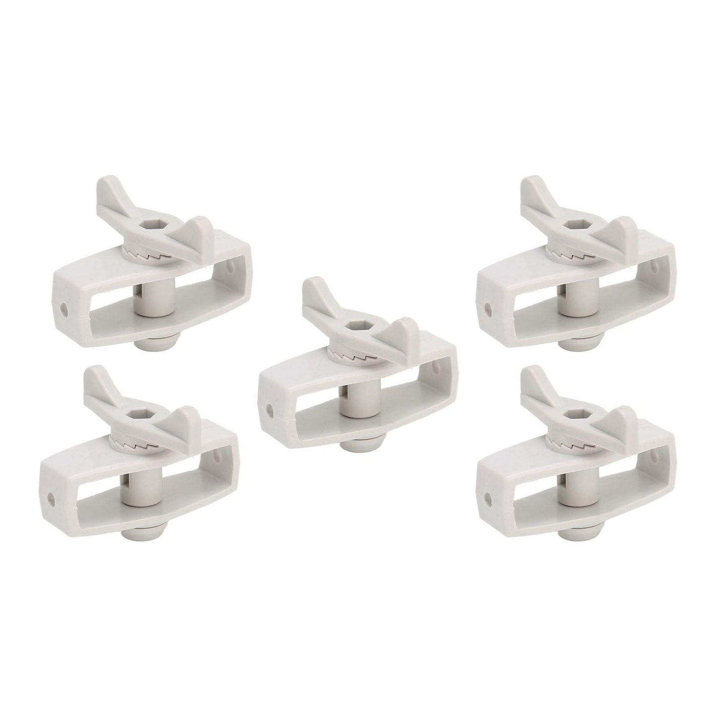 50Pcs Electric Fence Wire Tightener Portable Garden Electronic Fence Alloy Wire Tensioner Gray