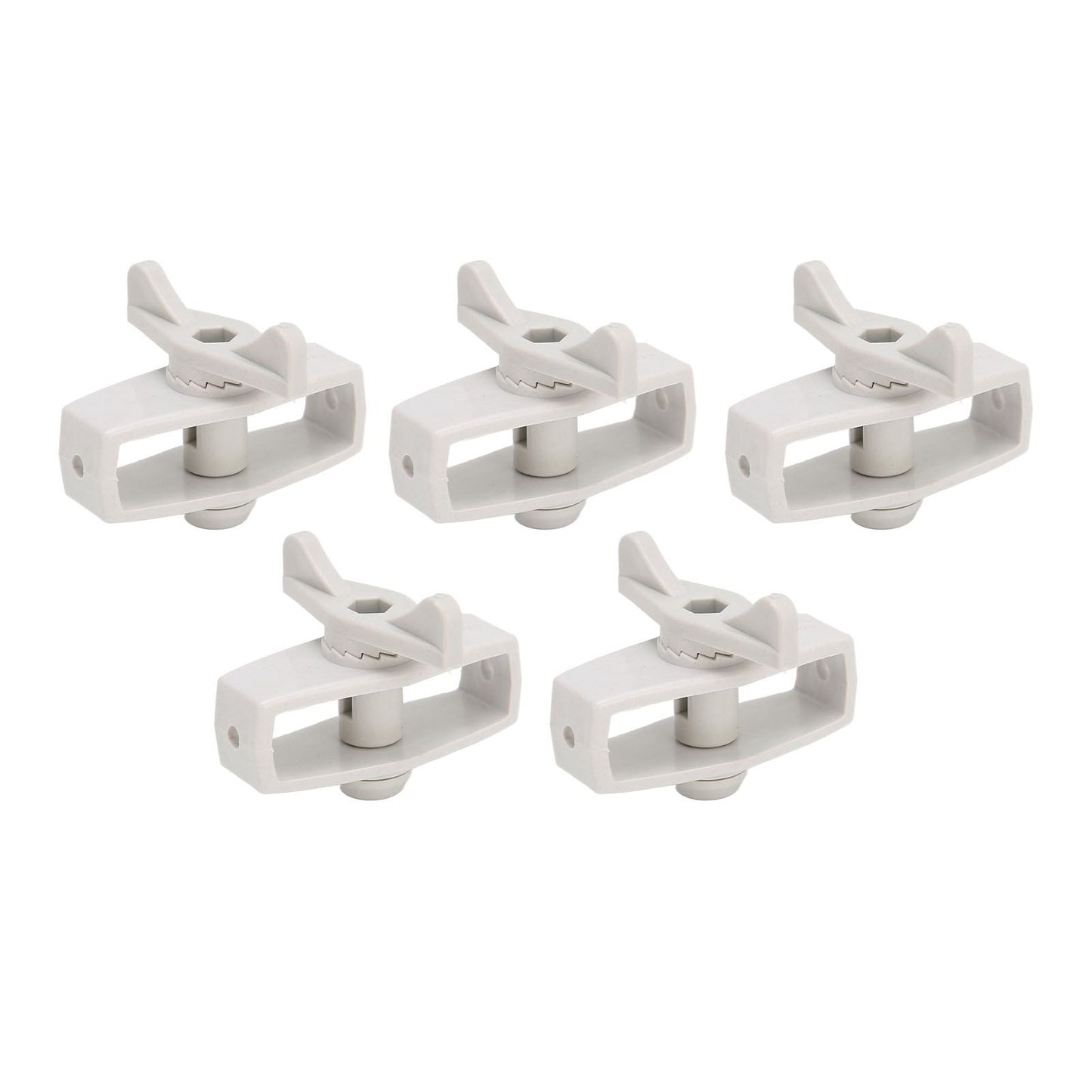 50Pcs Electric Fence Wire Tightener Portable Garden Electronic Fence Alloy Wire Tensioner Gray