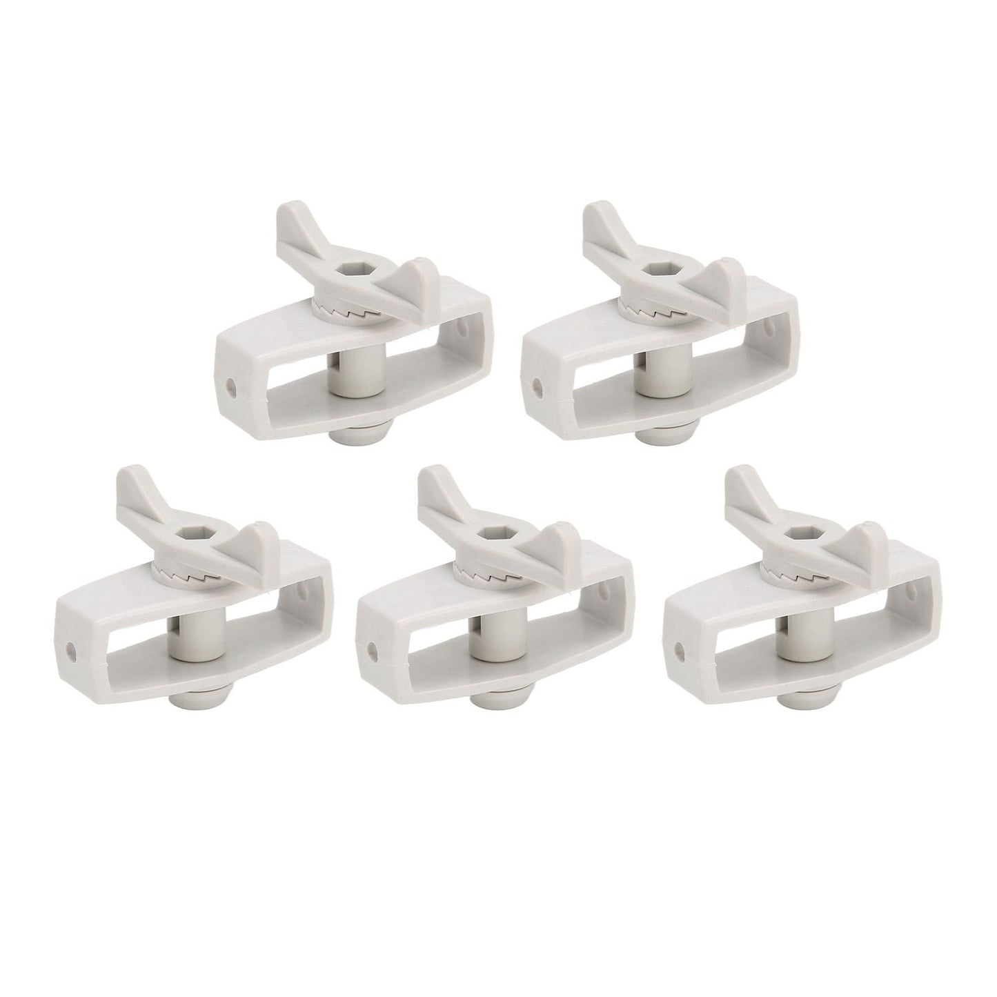 50Pcs Electric Fence Wire Tightener Portable Garden Electronic Fence Alloy Wire Tensioner Gray