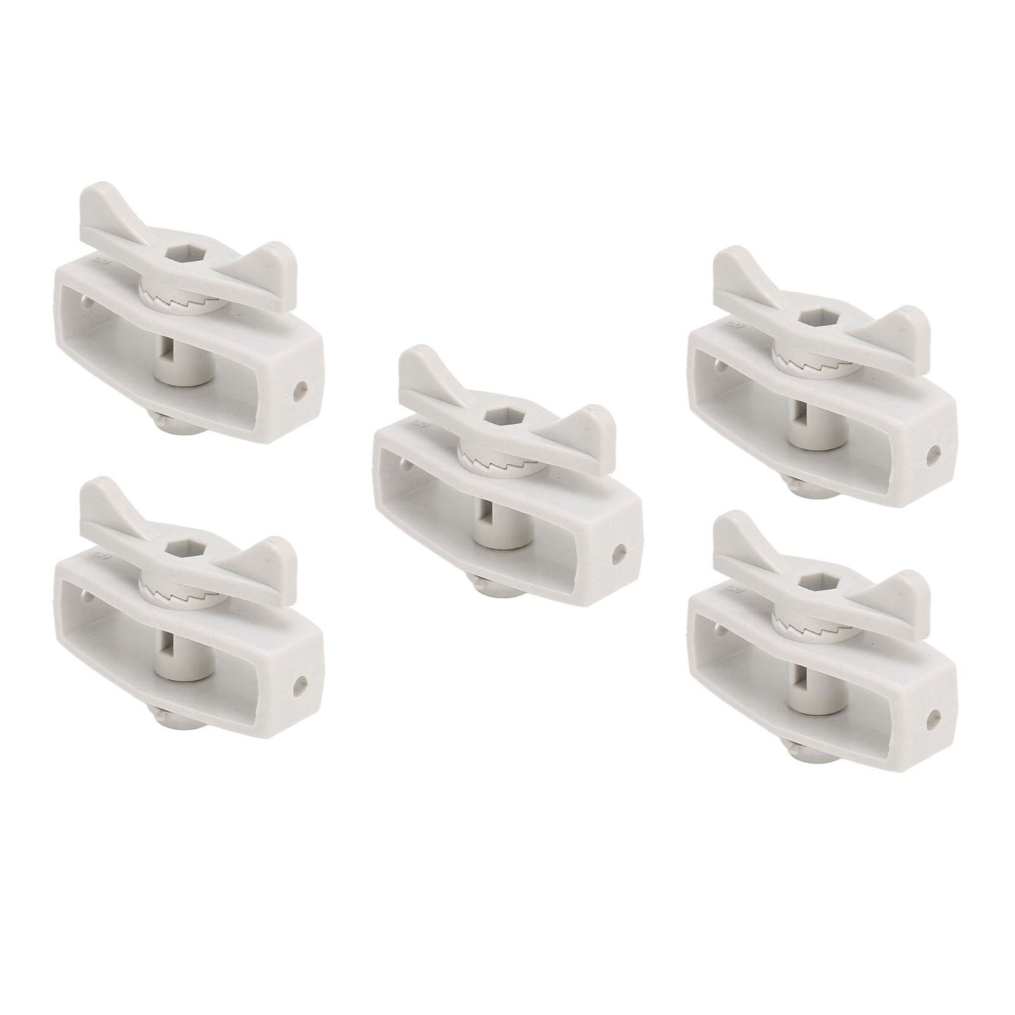 50Pcs Electric Fence Wire Tightener Portable Garden Electronic Fence Alloy Wire Tensioner Gray