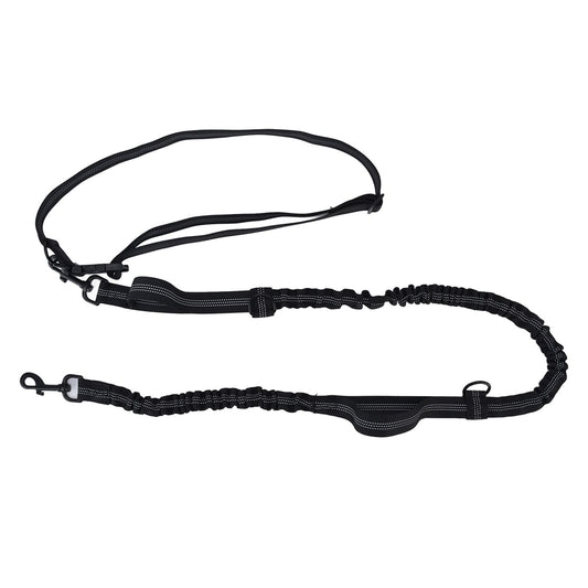 Pet Leash Reflective Retractable Portable Adjustable Dog Traction Rope for Pets Dogs Black