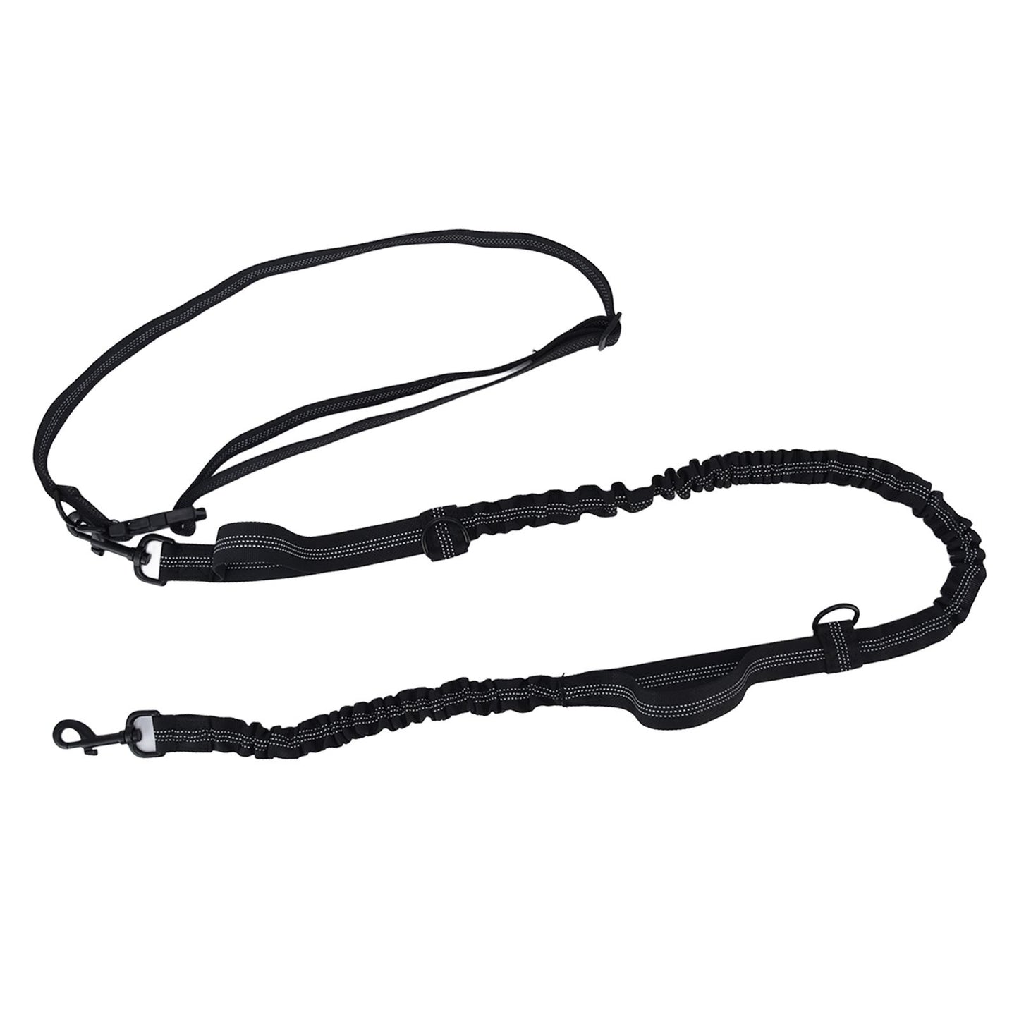 Pet Leash Reflective Retractable Portable Adjustable Dog Traction Rope for Pets Dogs Black