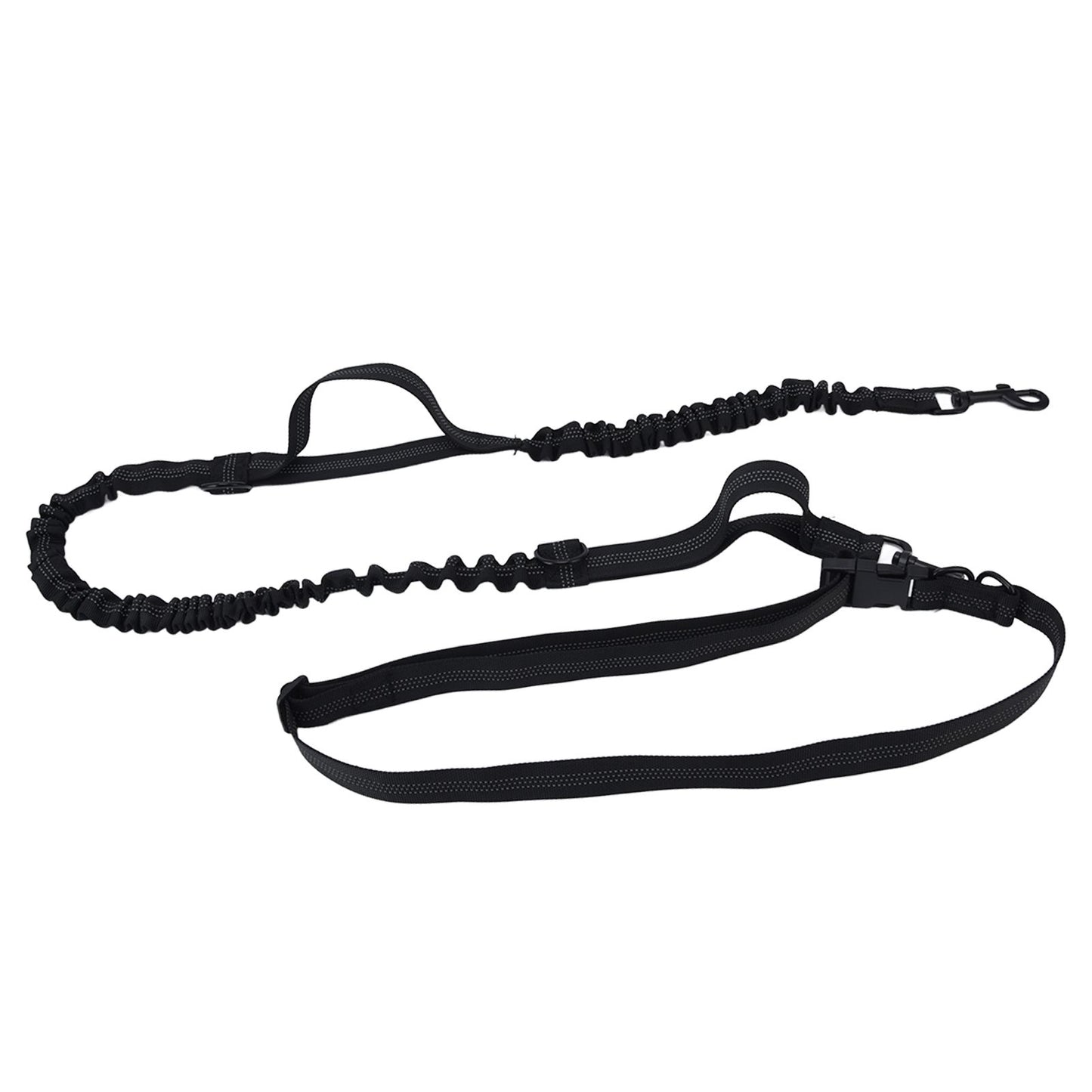 Pet Leash Reflective Retractable Portable Adjustable Dog Traction Rope for Pets Dogs Black