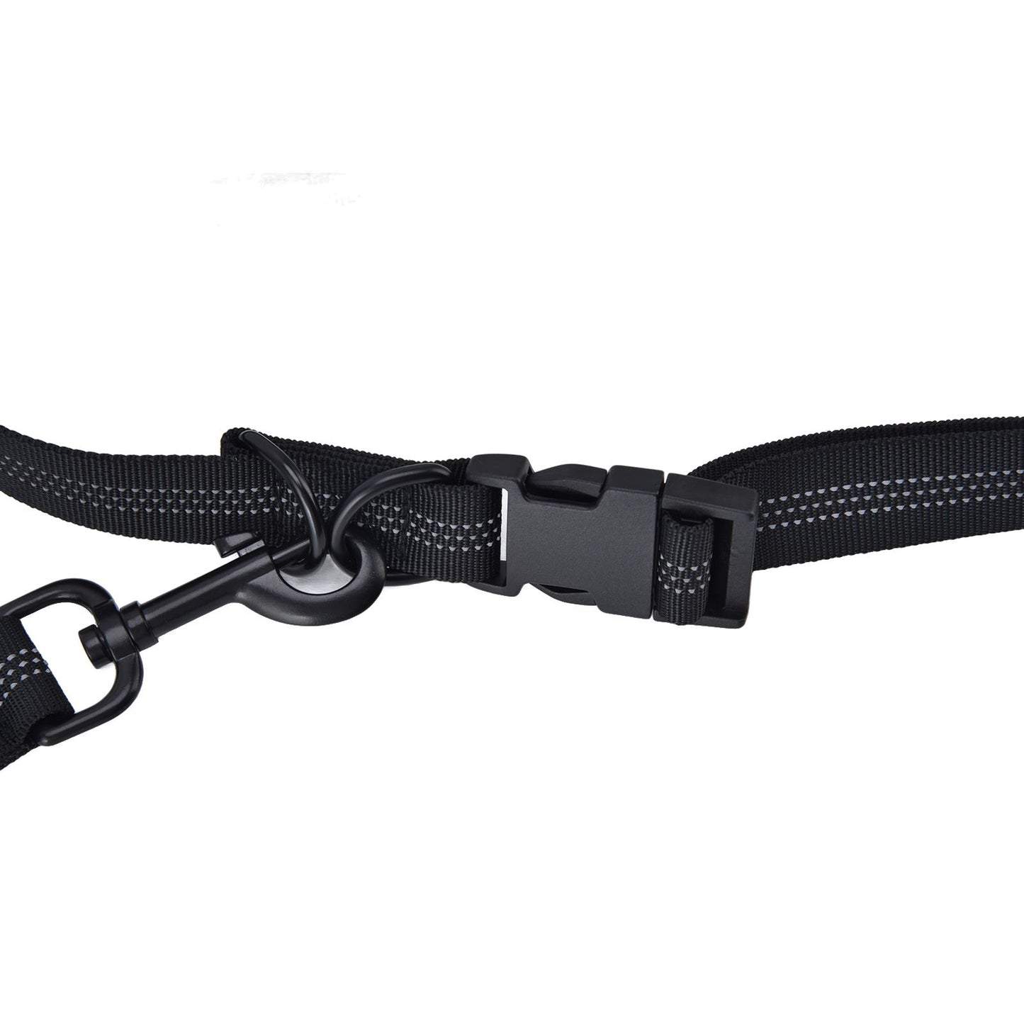Pet Leash Reflective Retractable Portable Adjustable Dog Traction Rope for Pets Dogs Black