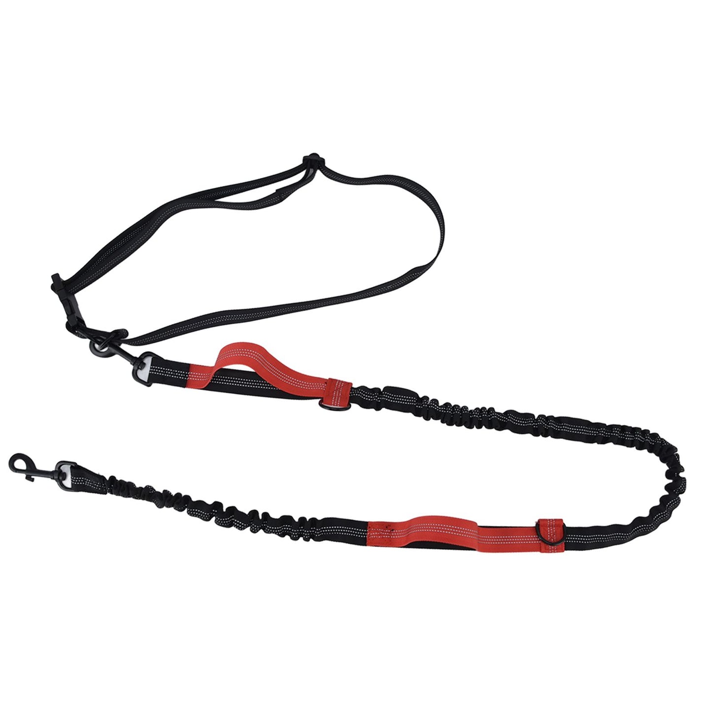 Pet Leash Reflective Retractable Portable Adjustable Dog Traction Rope for Pets Dogs Red
