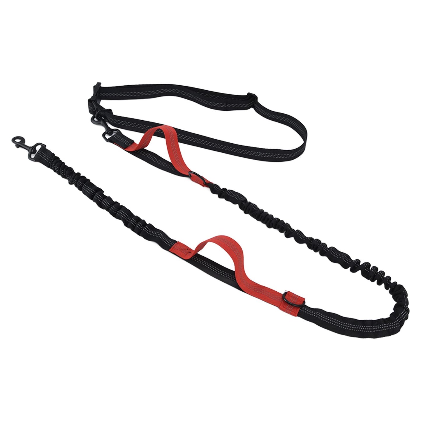 Pet Leash Reflective Retractable Portable Adjustable Dog Traction Rope for Pets Dogs Red