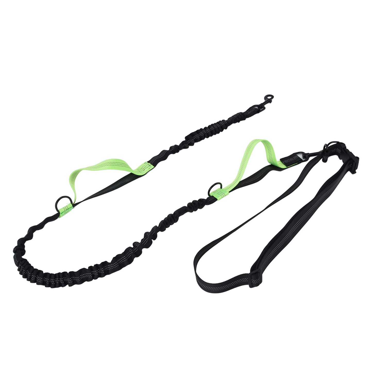 Pet Leash Reflective Retractable Portable Adjustable Dog Traction Rope for Pets Dogs Green
