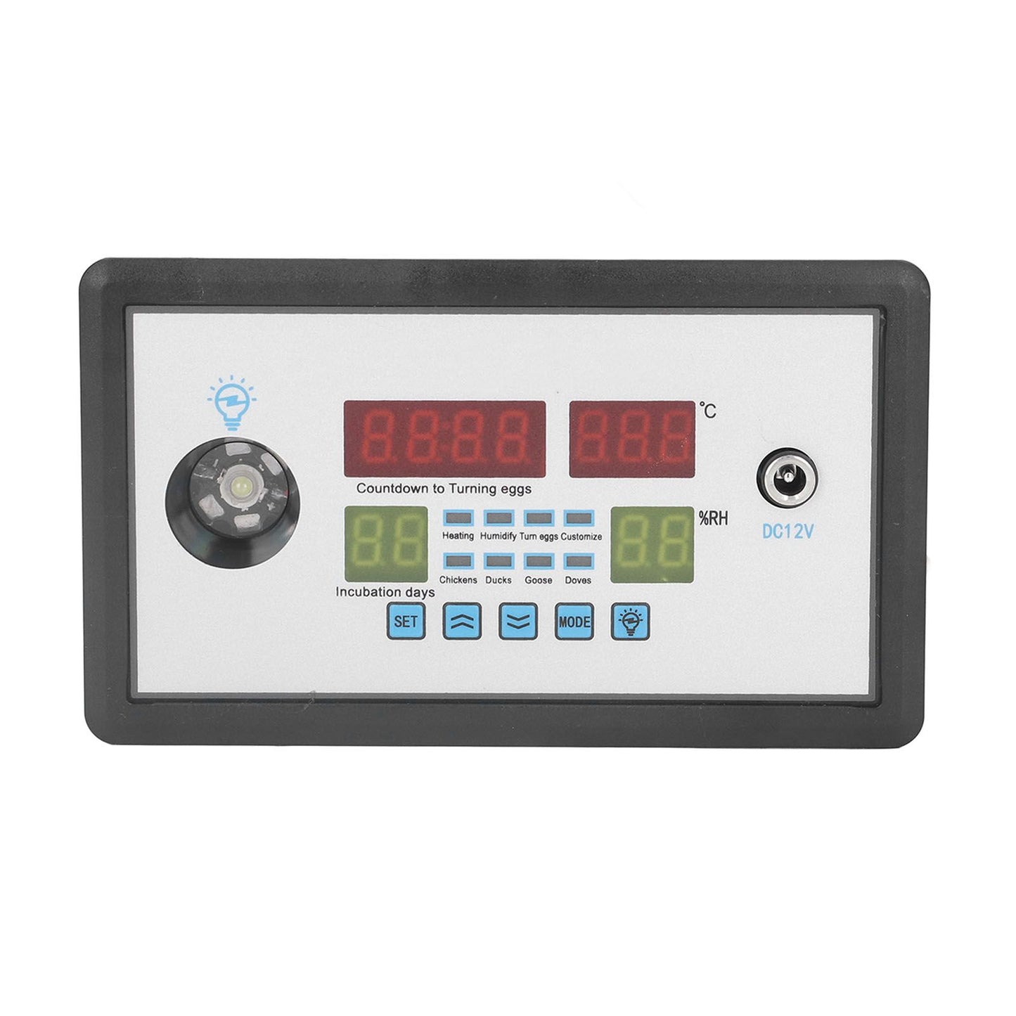 Intelligent Incubator Thermostat Automatic Egg Incubator Controller Thermostat for Eggs Duck Eggs Goose Eggs 12V