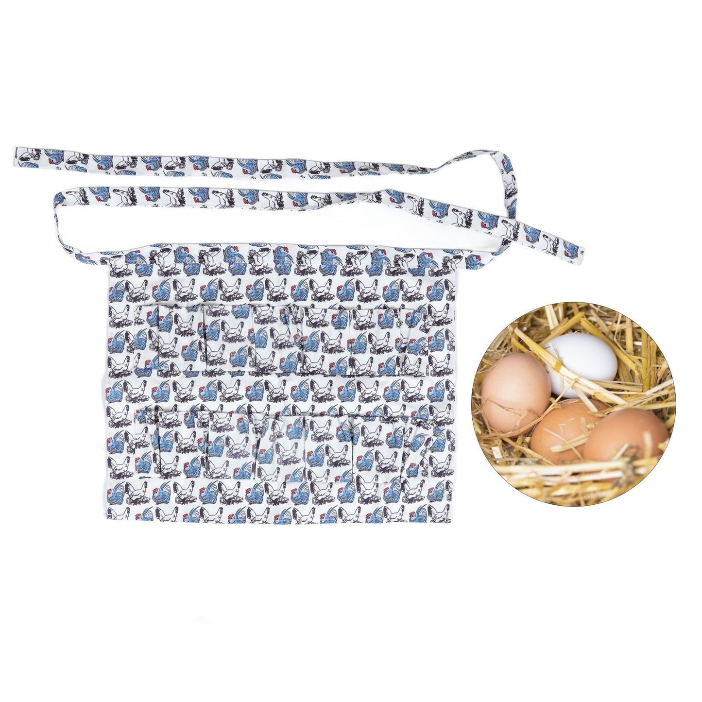 Eggs Apron Eggs Collecting Gathering Holding Apron for Chicken Hense Duck Goose Adult Style L