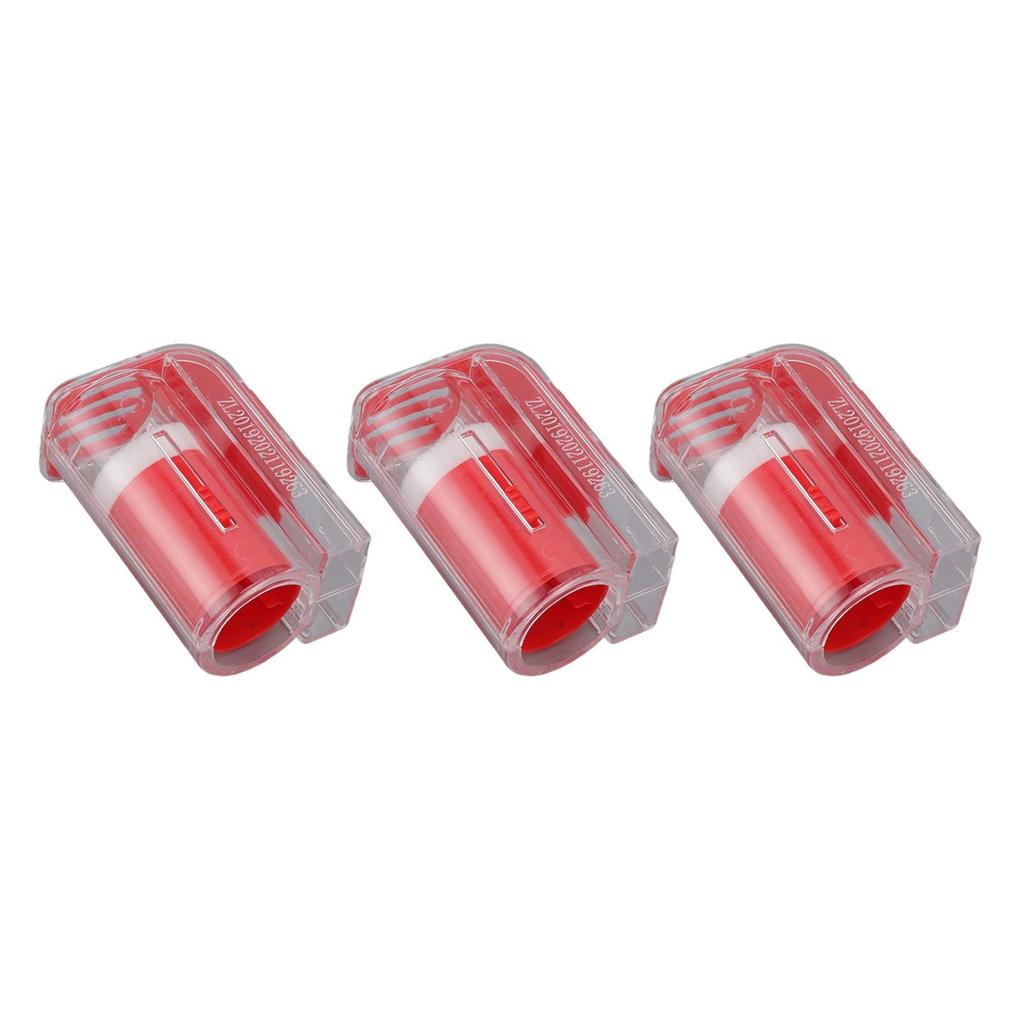 3Pcs Queen Bee Marking Cage Catcher Plastic One Handed Bee Queen Marker Bottle Beekeeping Tools for Beekeepers Red