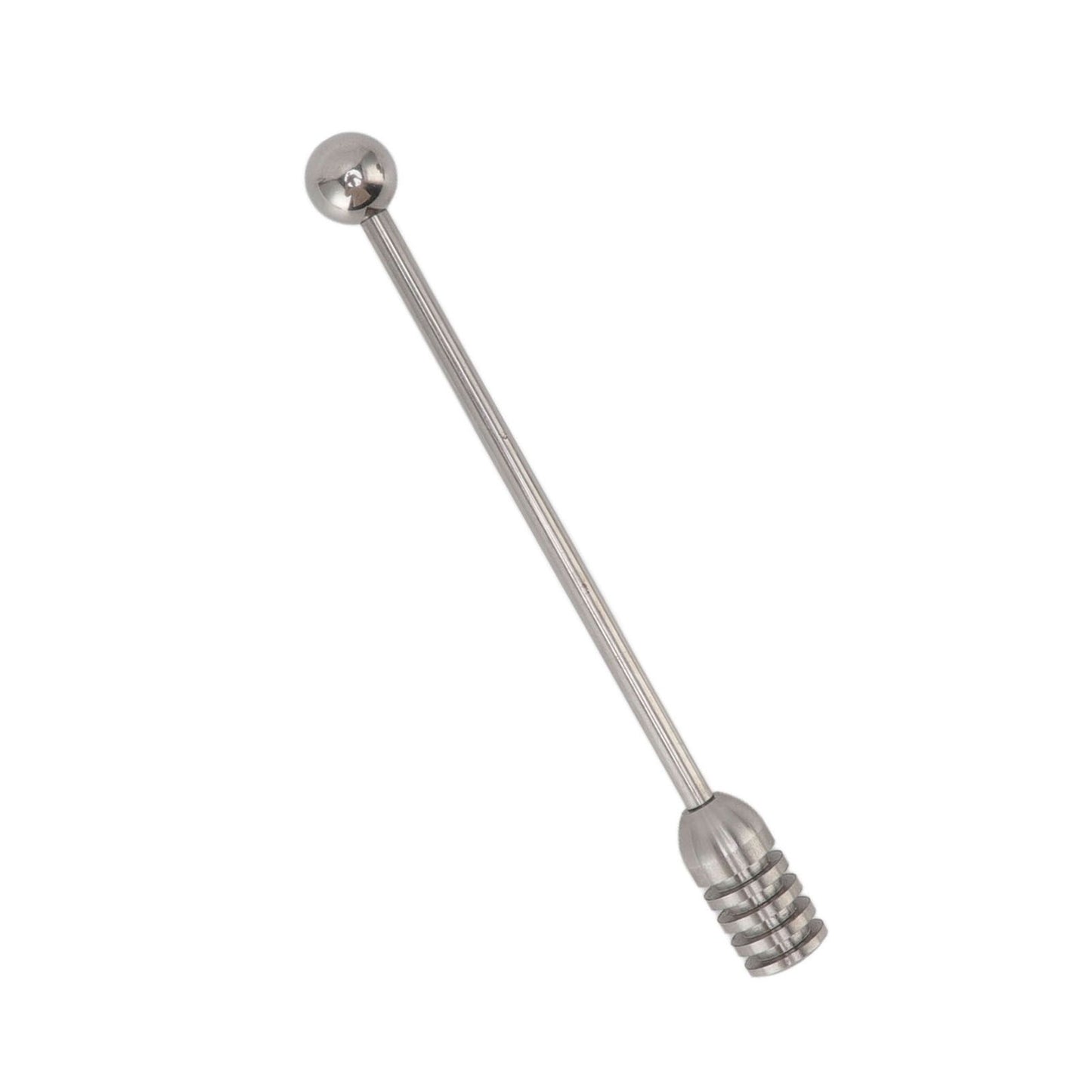 Honey Stick 15.5cm 304 Stainless Steel Fluted Design Easy Cleaning Honey Mixing Stick Coffee Stirrer Stirring Sticks