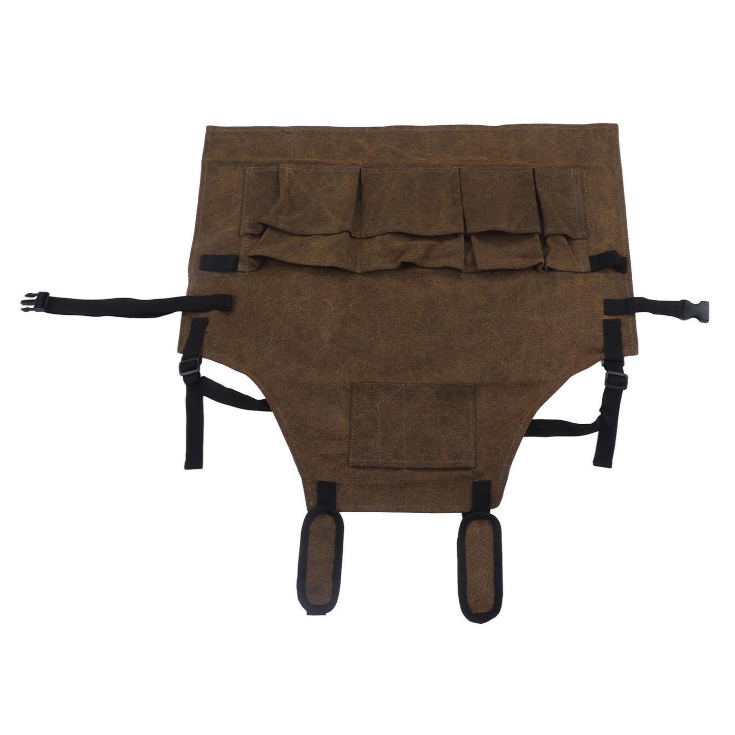 Woodworking Shop Apron Large Capacity Pocket Adjustment Shoulder Straps Waxed Apron for Carpentry Electrician