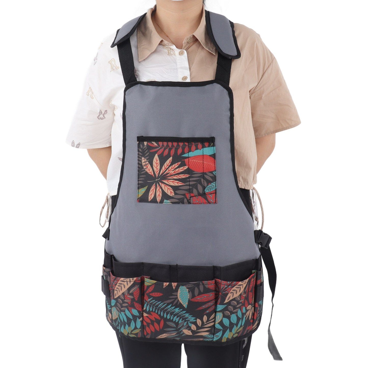 Tool Apron Durable Comfortable Heavy Duty Tool Apron with Pockets for Kitchen Garden