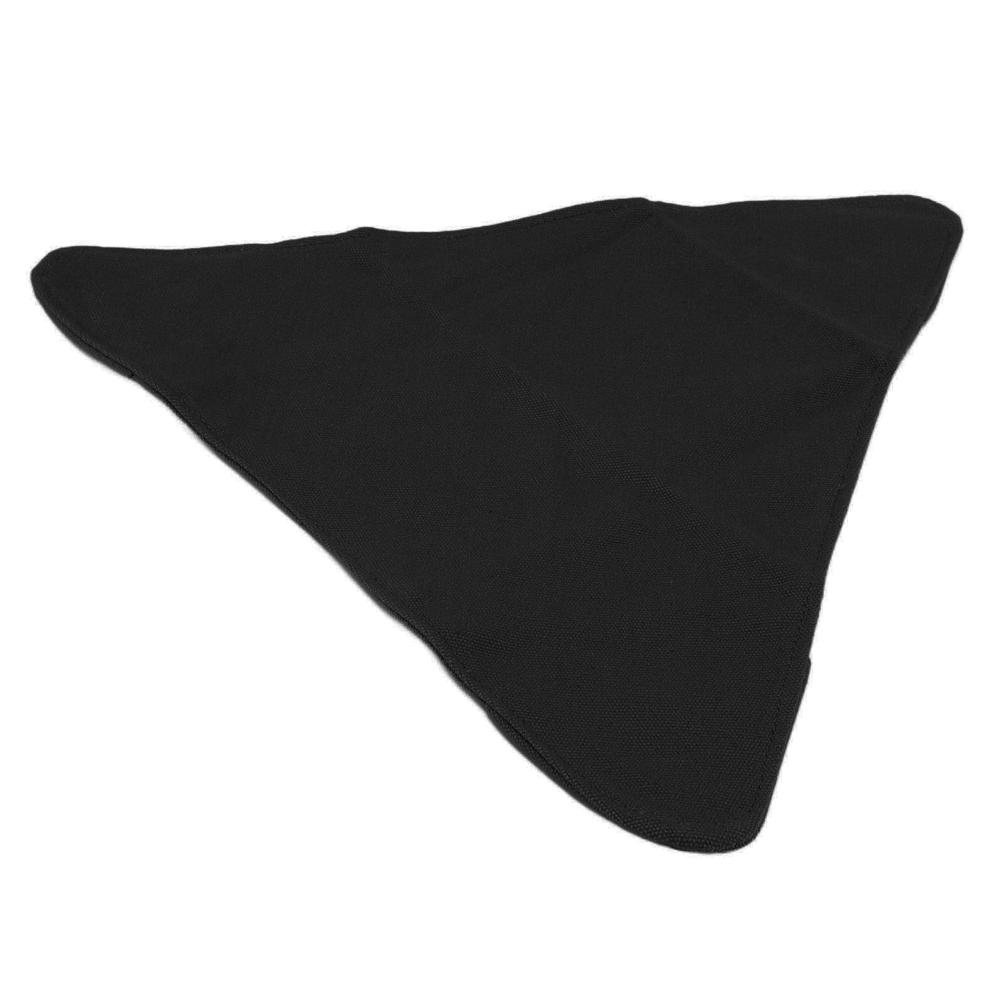 Tripod Stool Cloth Portable Foldable Triangle Stool Cloth Handcraft Anti Scratch Canvas Camping Stool Cloth for Fishing Black