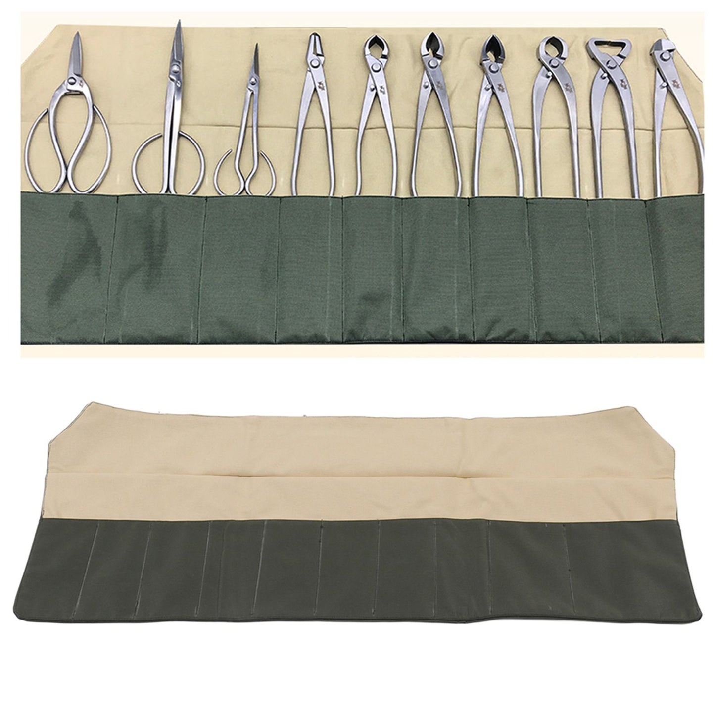 Bonsai Tool Bag Waterproof Canvas Multifunction Durable Compact Bonsai Tool Storage Bag