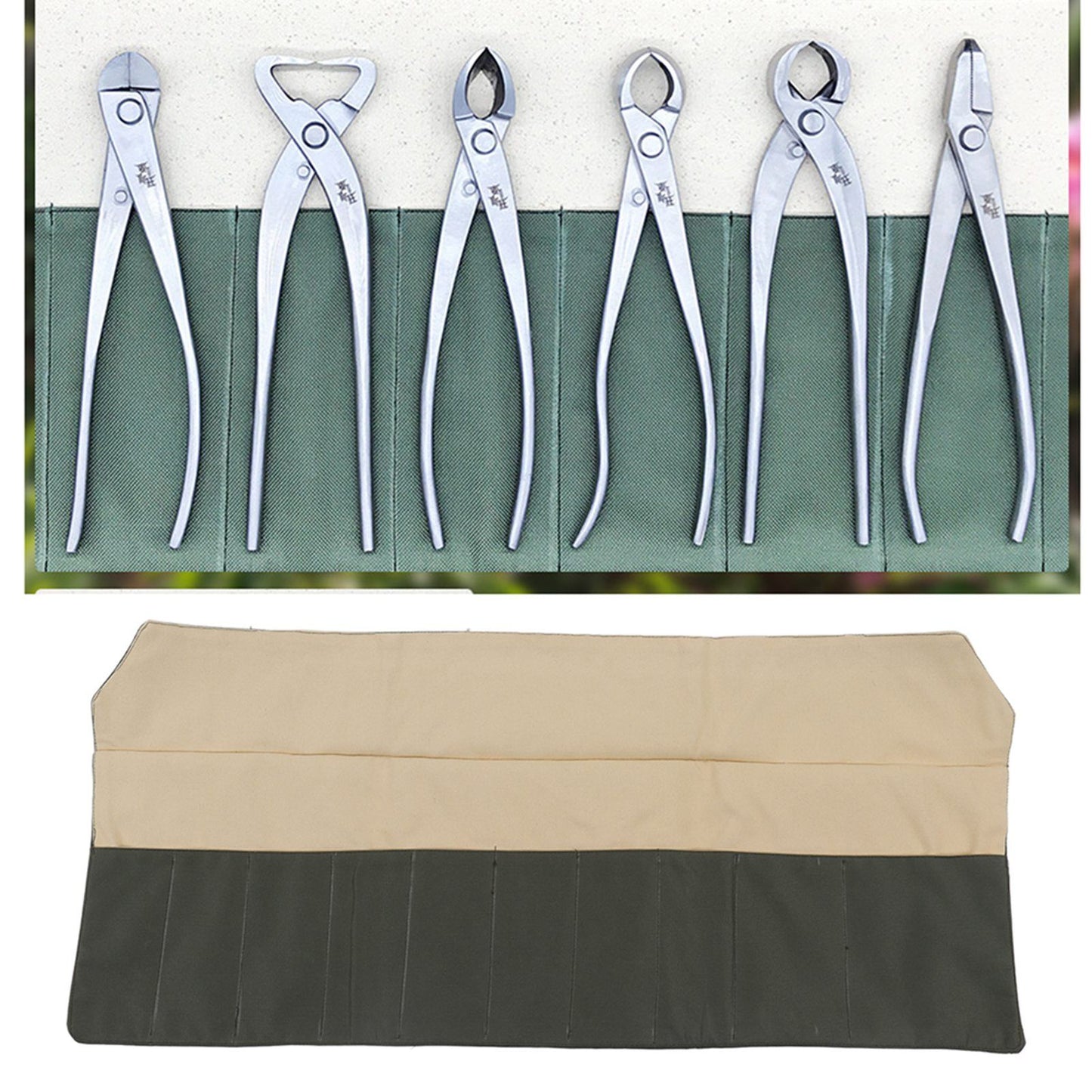 Bonsai Tool Bag Waterproof Canvas Multifunction Durable Compact Bonsai Tool Storage Bag