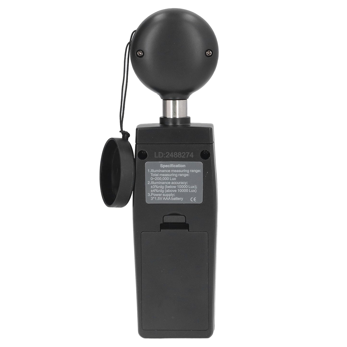RZ851 Handheld Digital Illuminance Meter Mini Portable Light Meter for Lamps Animal Husbandry Mining Industries